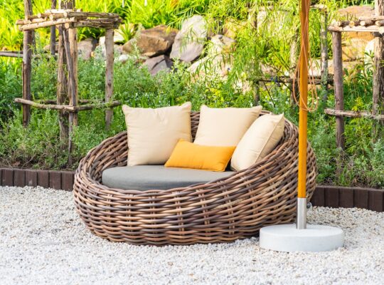 ogrodowy fotel rattanowy